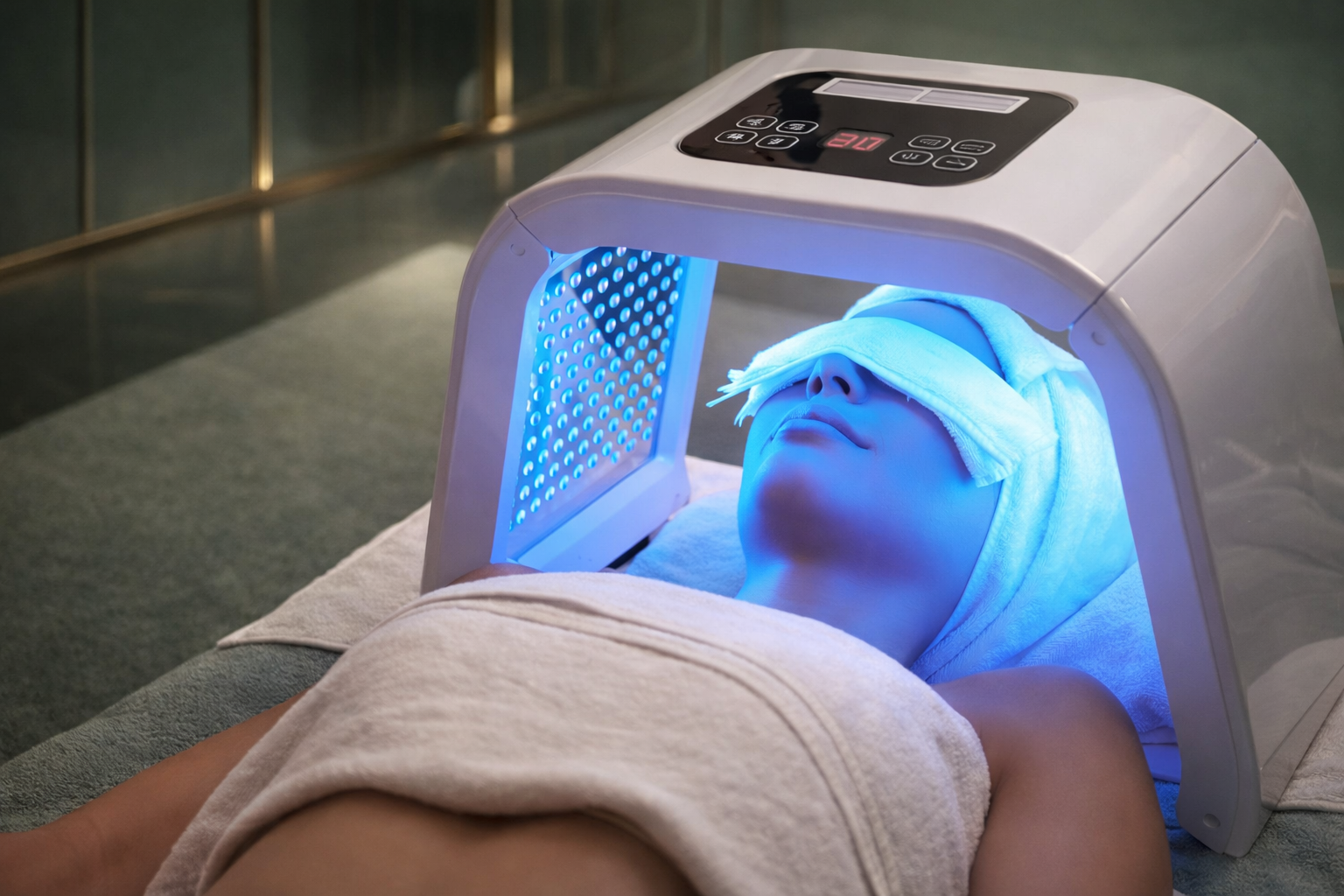 Túnel LED de Fototerapia Profesional Facial y Corporal Profesional – 7 Colores | Hidratación y Regeneración de la Piel