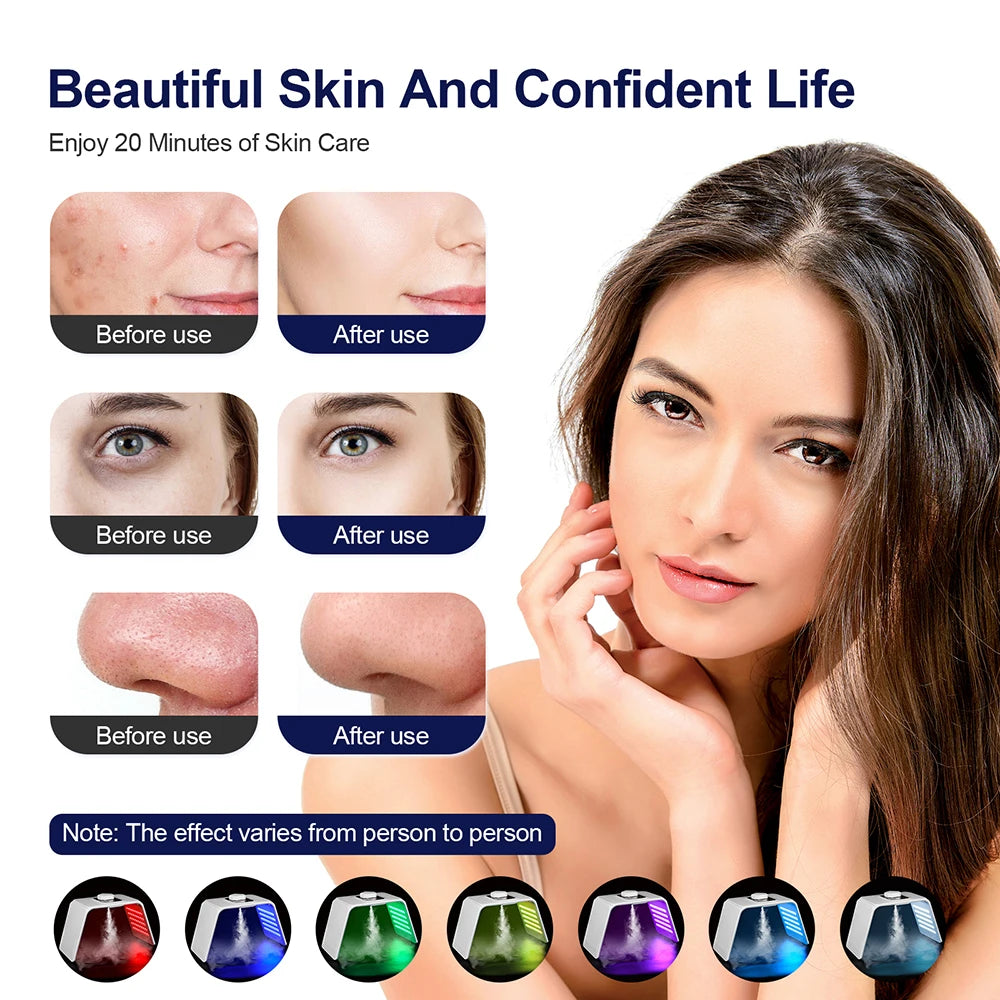 Túnel LED de Fototerapia Profesional Facial y Corporal Profesional – 7 Colores | Hidratación y Regeneración de la Piel